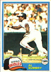 1981 Topps Baseball Cards      425     Al Bumbry